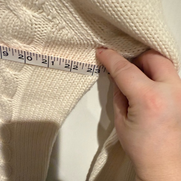 Talbots Ivory Cable Knit Sweater - Picture 6 of 6